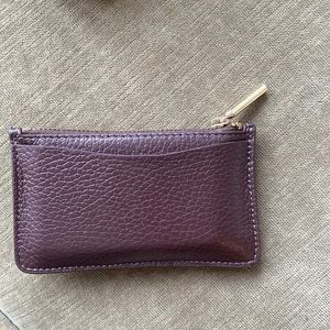 Cuyana Zip Cardholder in Merlot